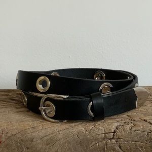 Julien David Black Riveted Belt